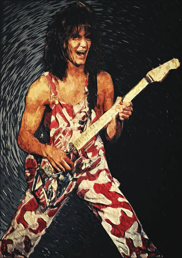 Eddie Van Halen Rock Music Background