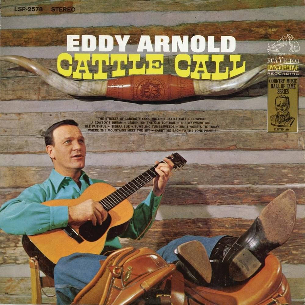 Eddy Arnold Cattle Call 1963 Vinyl Cover Background