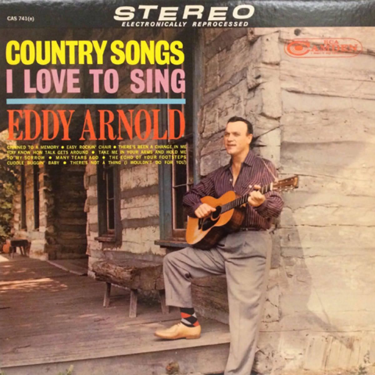 Eddy Arnold Country Songs I Love To Sing Album Cover Background