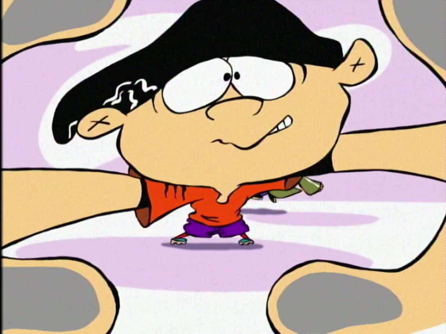 Eddy Posing From Ed, Edd N Eddy Background