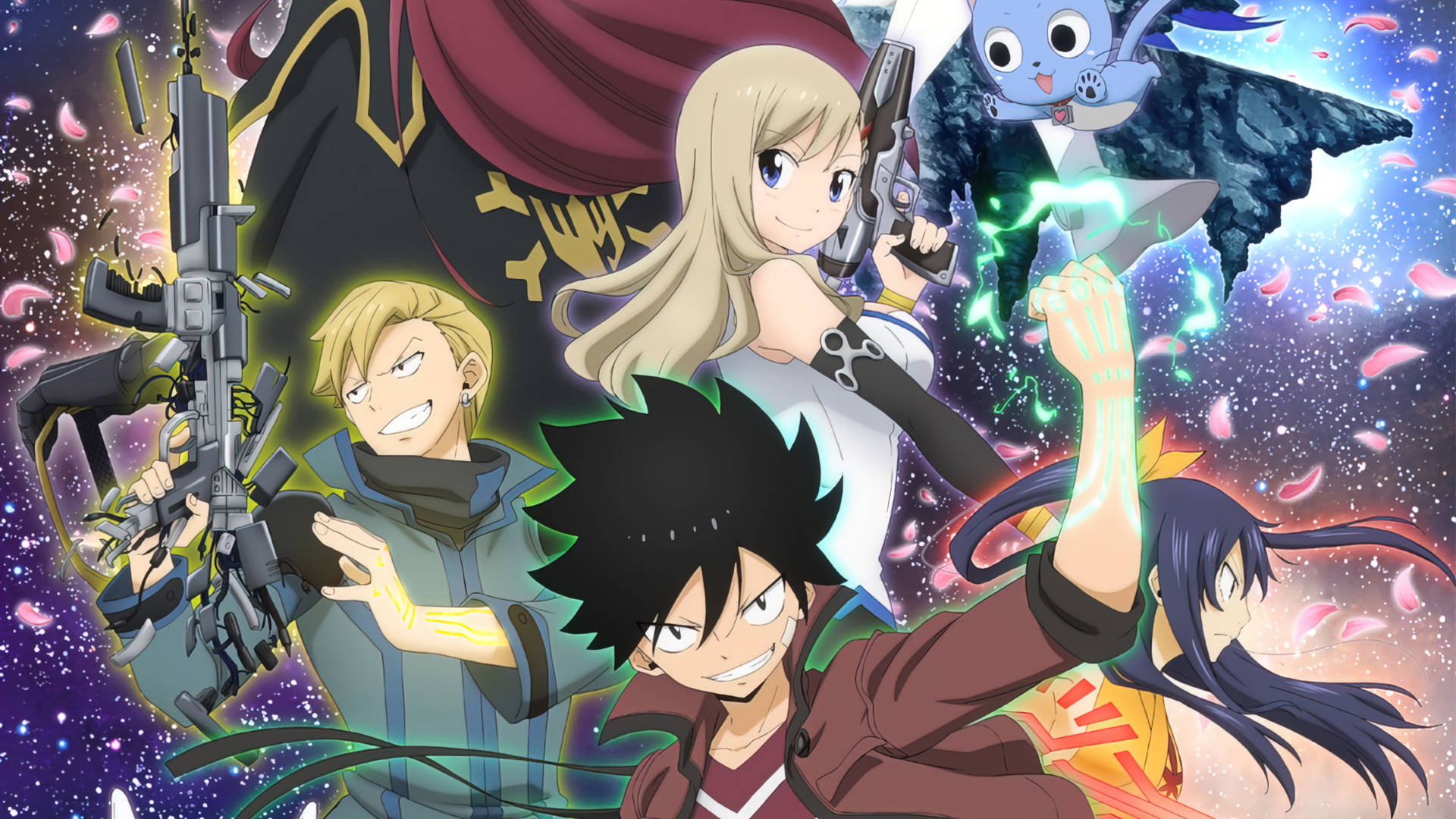 Edens Zero Anime Characters Poster Background