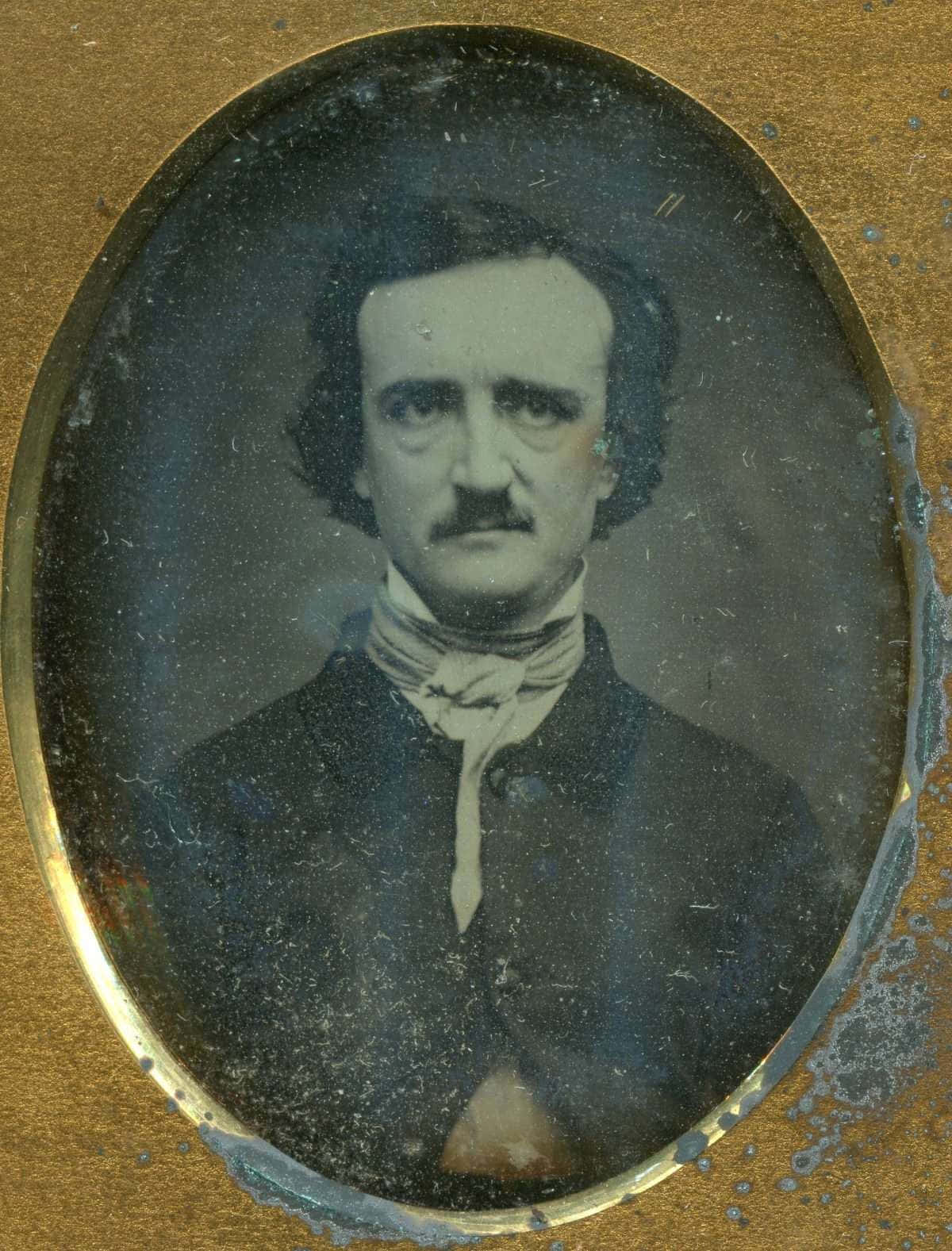Edgar Allan Poe Daguerreotype Portrait Background