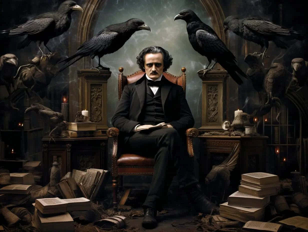 Edgar Allan Poe Gothic Atmosphere Background