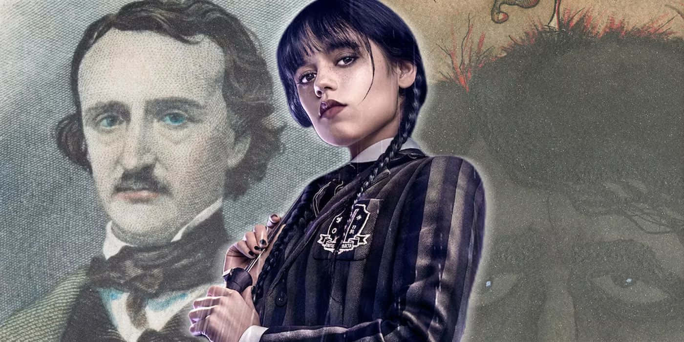 Edgar Allan Poe Inspired Portrait Background