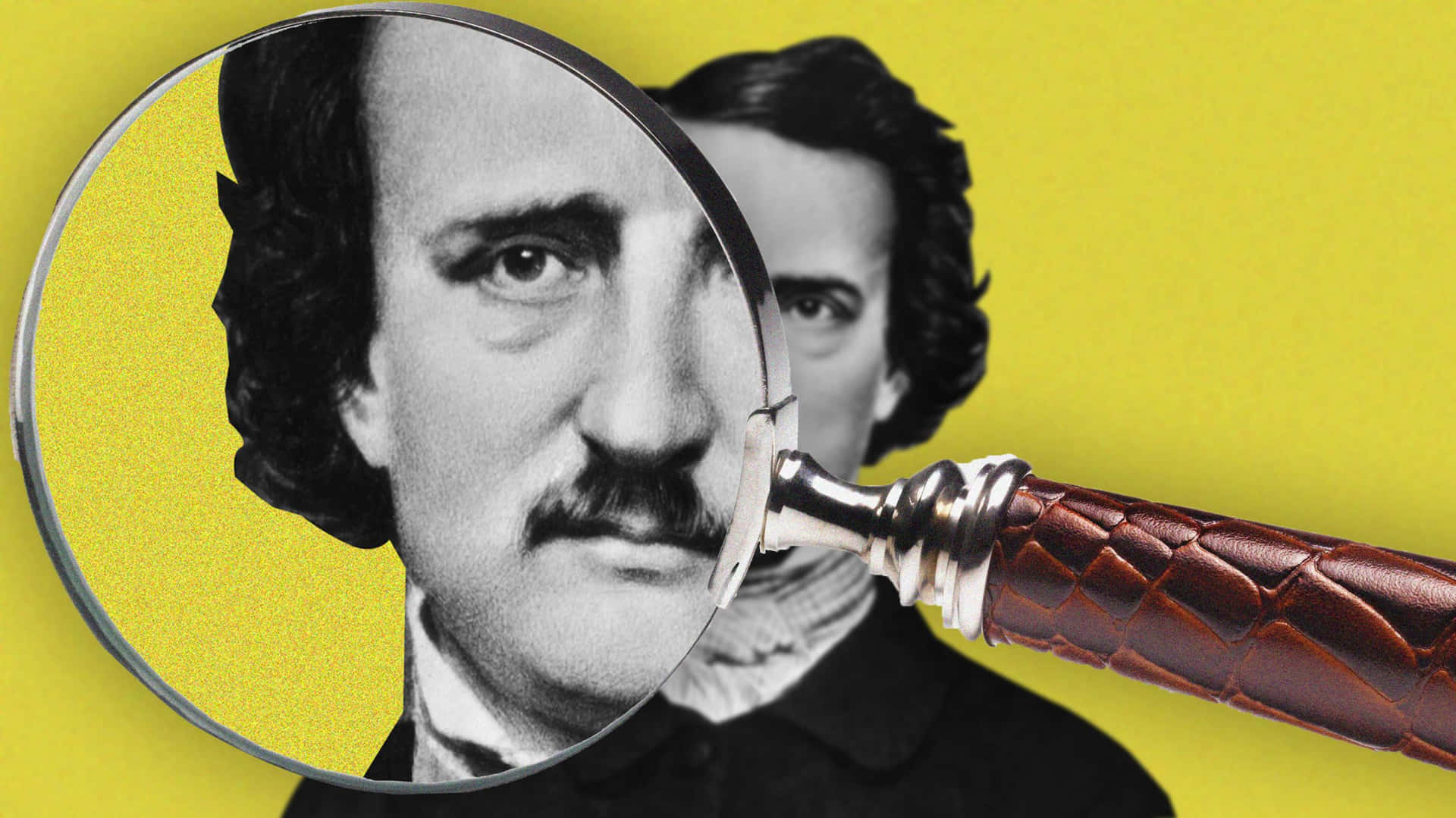 Edgar Allan Poe Magnified Background