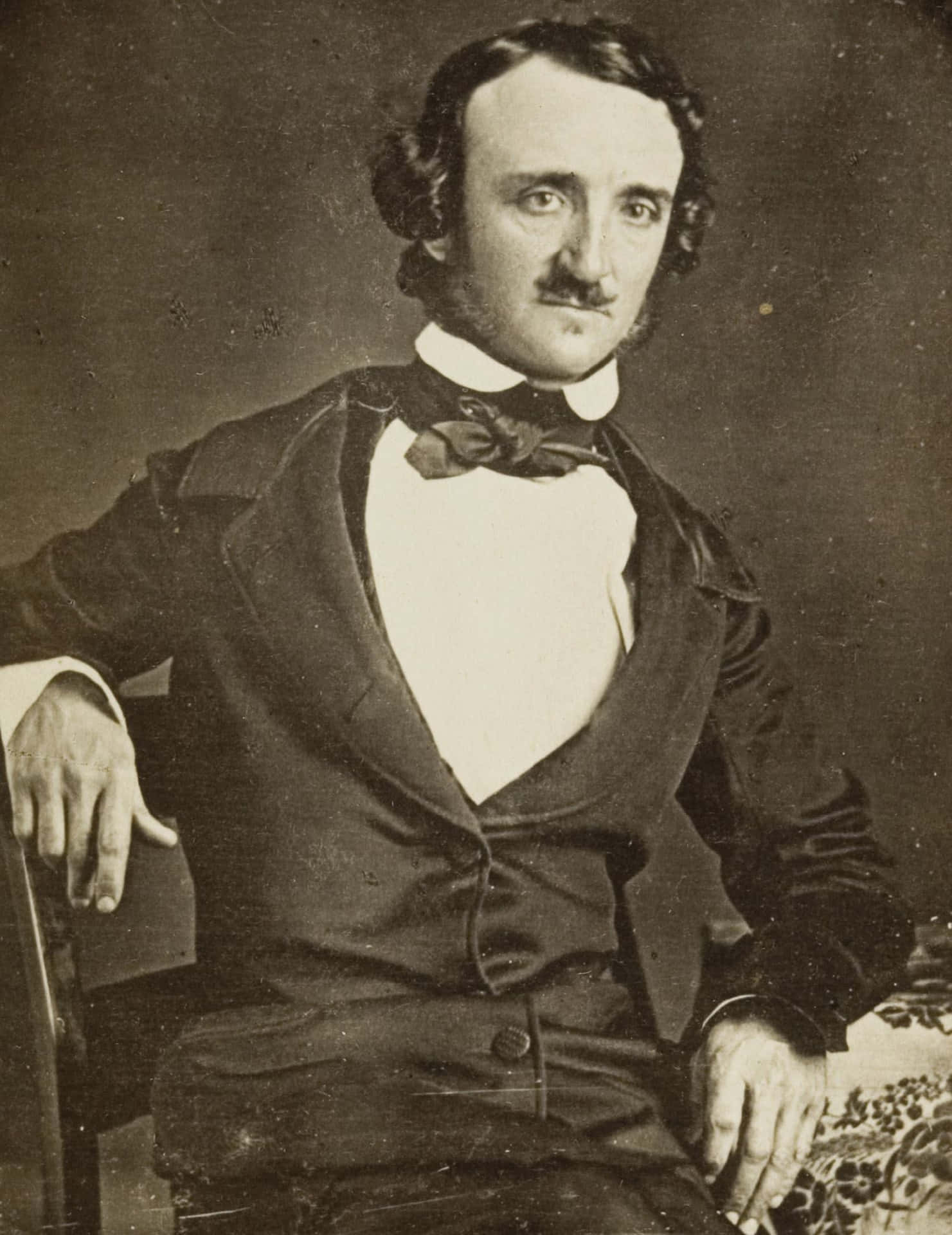 Edgar Allan Poe Portrait Background