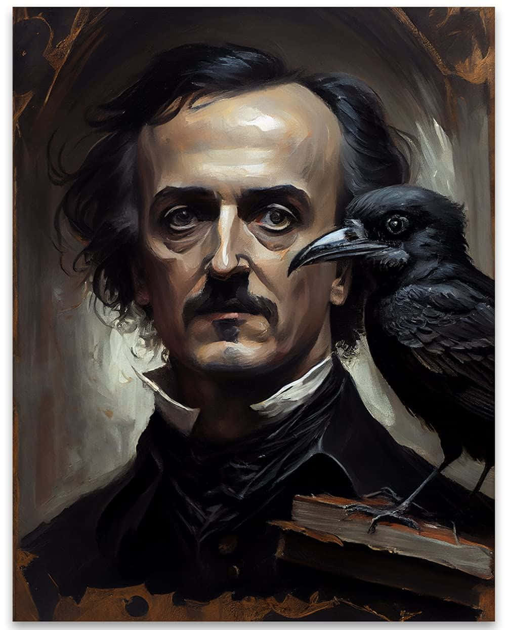 Edgar Allan Poeand Raven Background