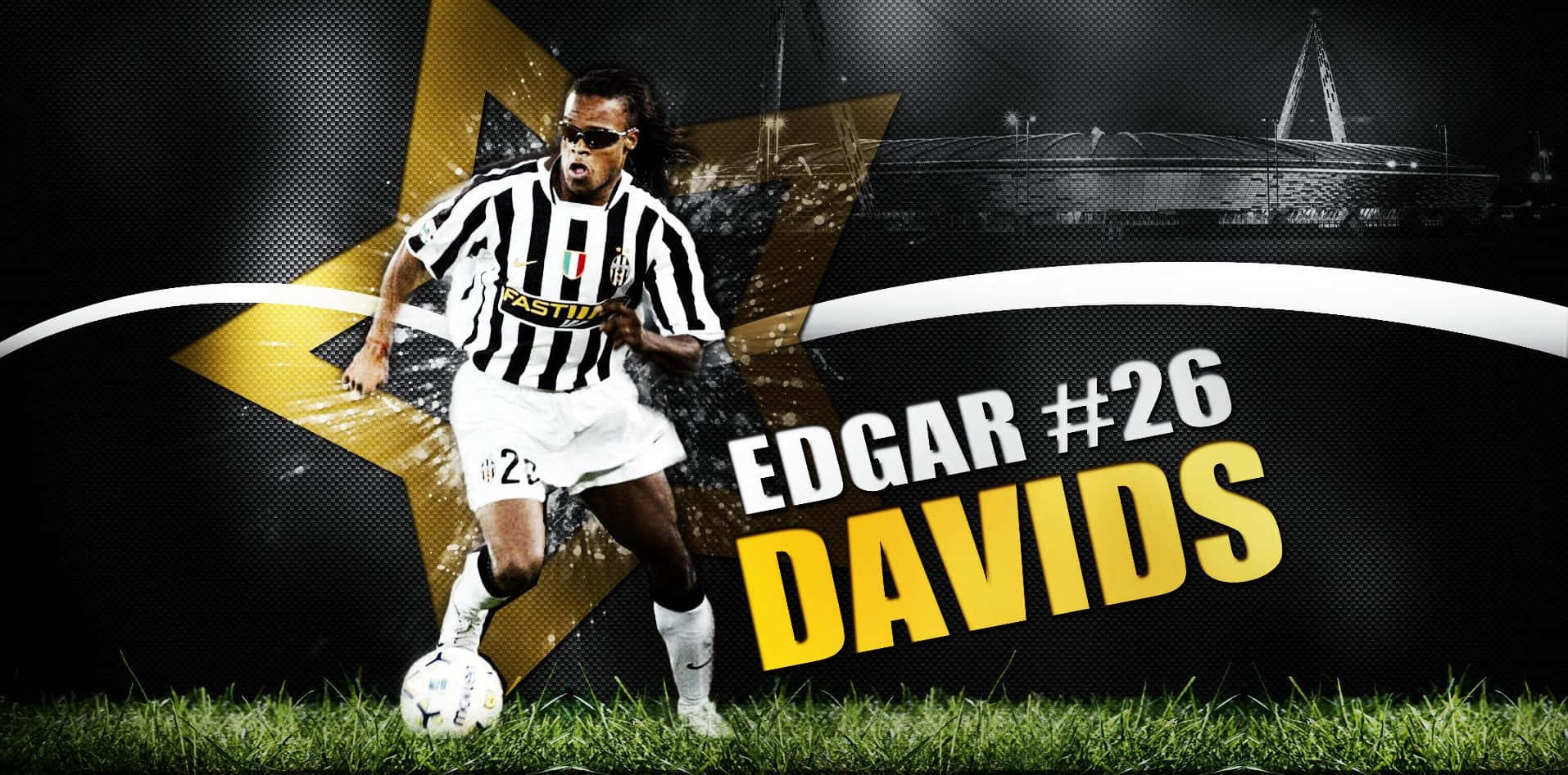 Edgar Davids #26 Graphic Design Background