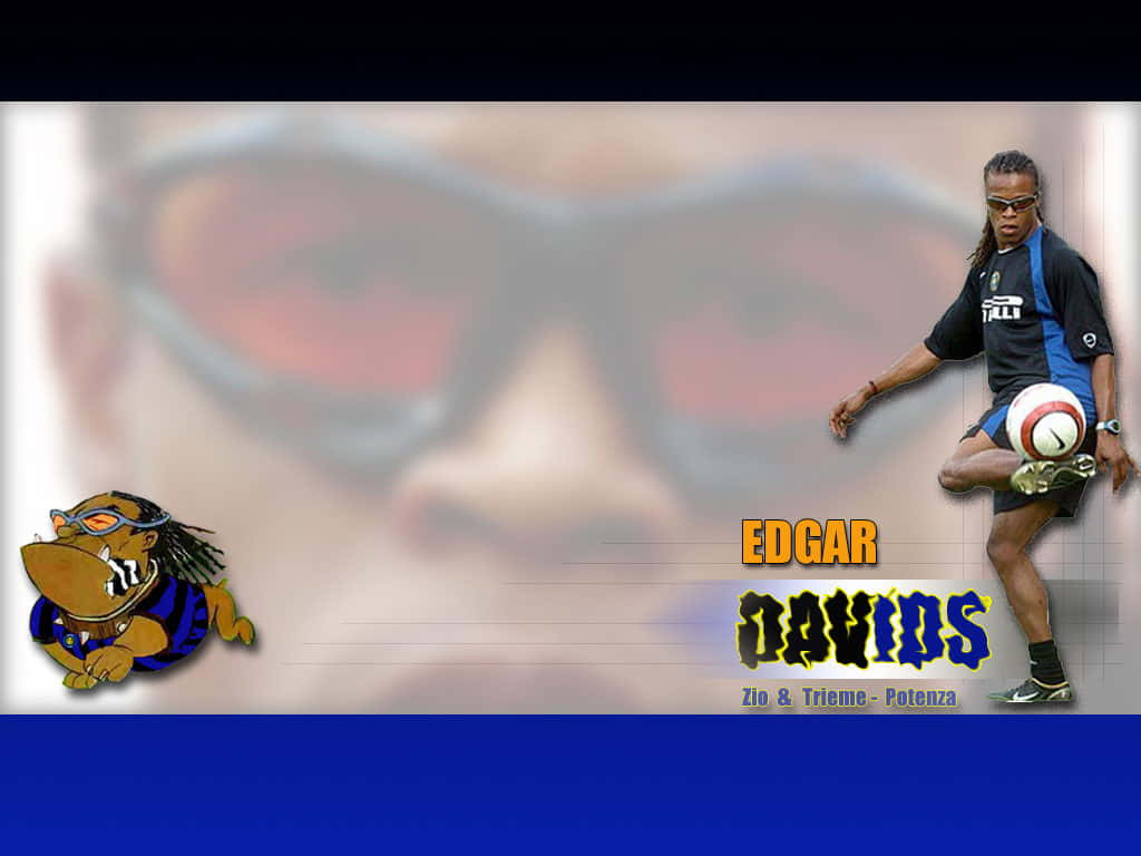 Edgar Davids Creative Poster Design Background