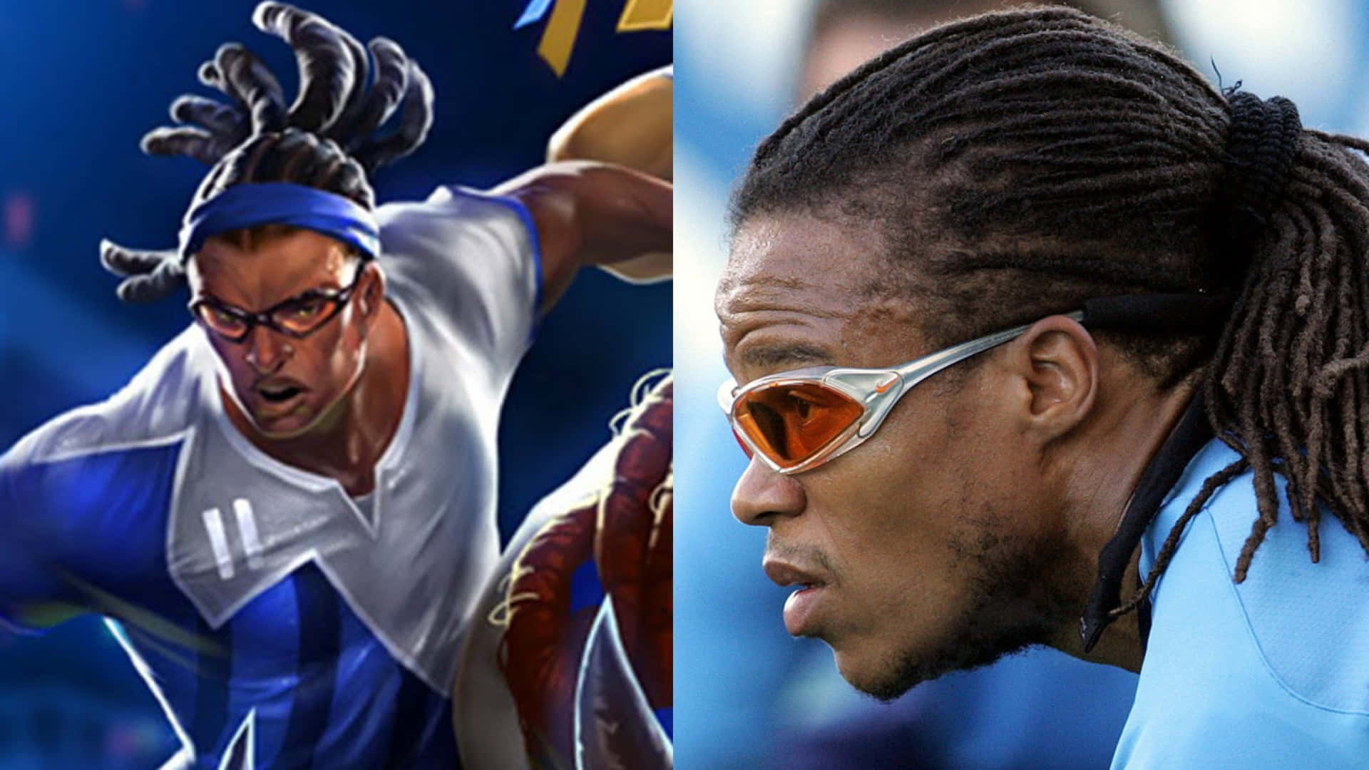 Edgar Davids Split Screen Background
