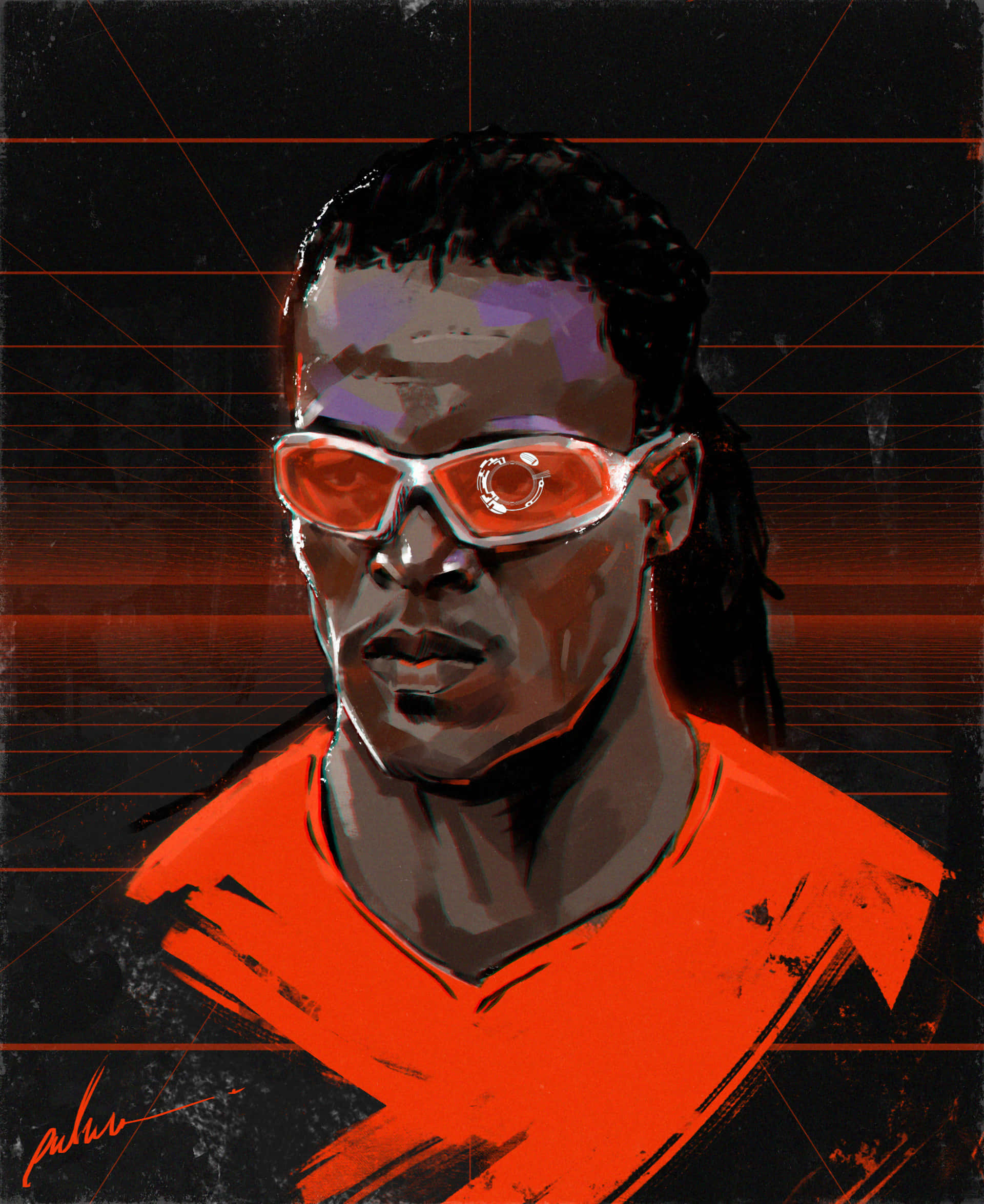 Edgar Davids Vector Art