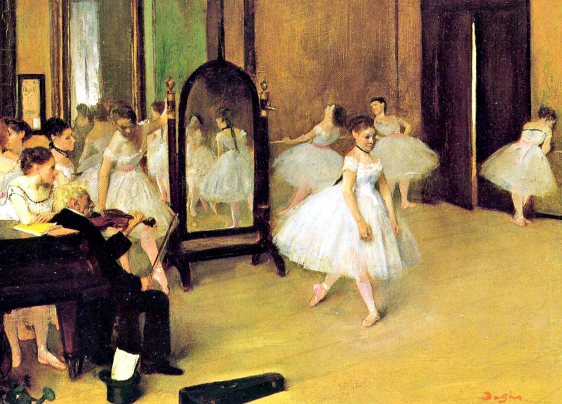Edgar Degas Impressionism Painting Background