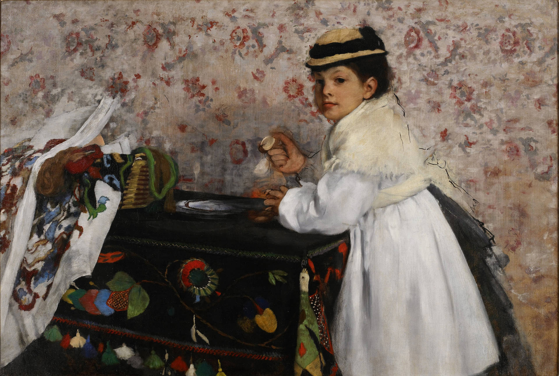 Edgar Degas Little Girl Oil Painting