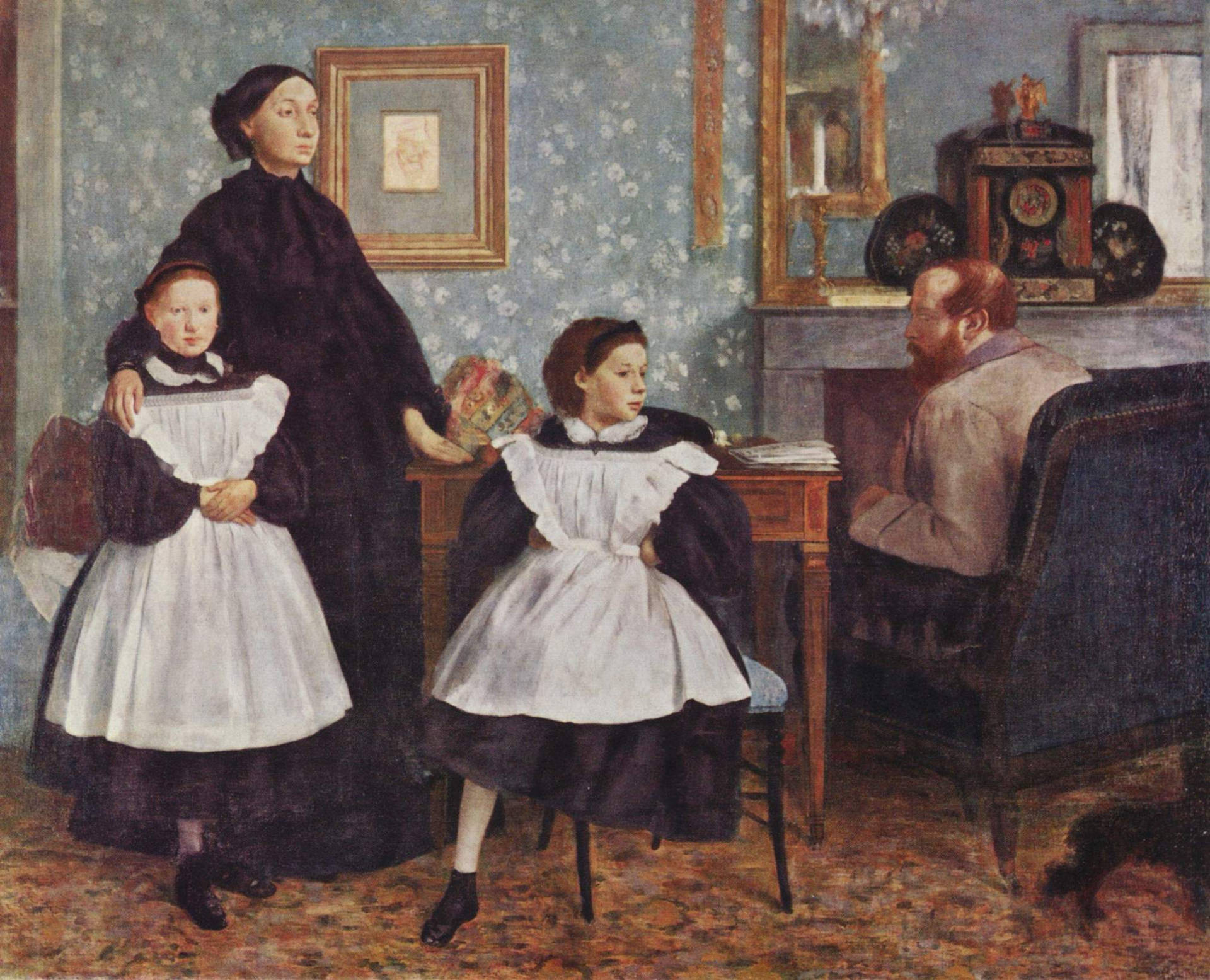 Edgar Degas The Belleli Family Background
