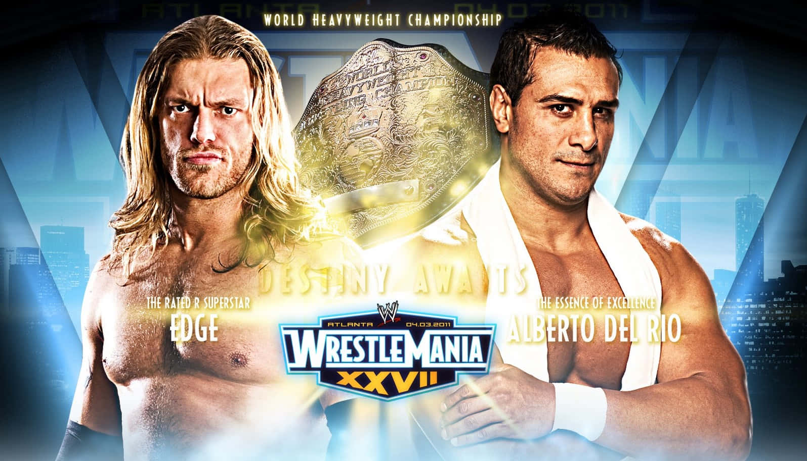 Edge Vs. Alberto Del Rio Wrestlemania Xxvii Background