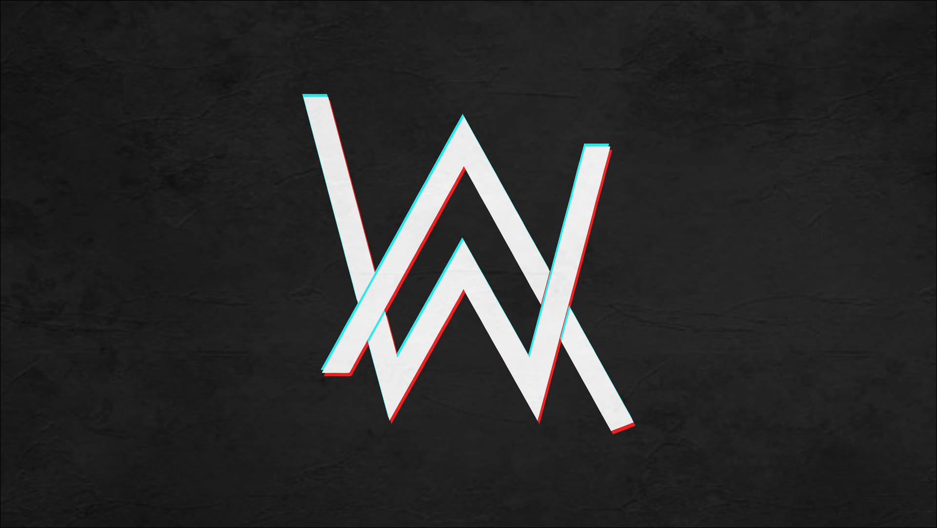 Edgy Alan Walker Logo In Vibrant Colors Background