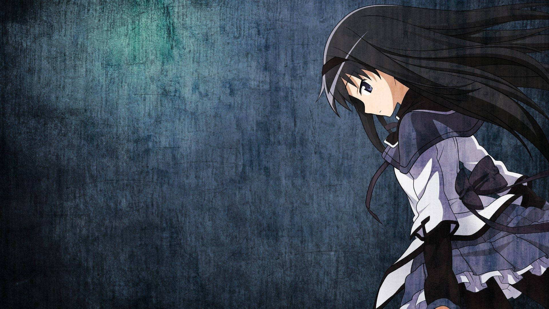 Edgy Anime Girl Homura Akemi Background