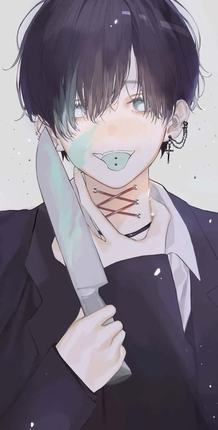 Edgy Long Hair Boy Pfp