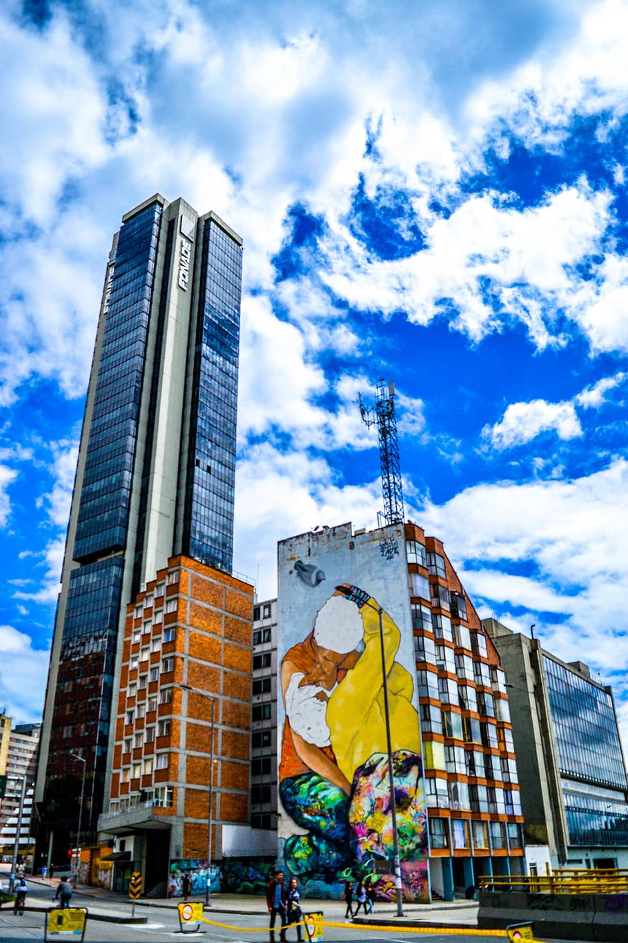 Edificio Fonade Building In Bogota Background
