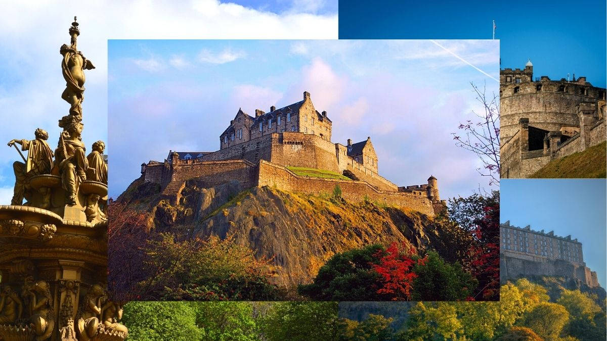 Edinburgh Castle And Other Attractions Background