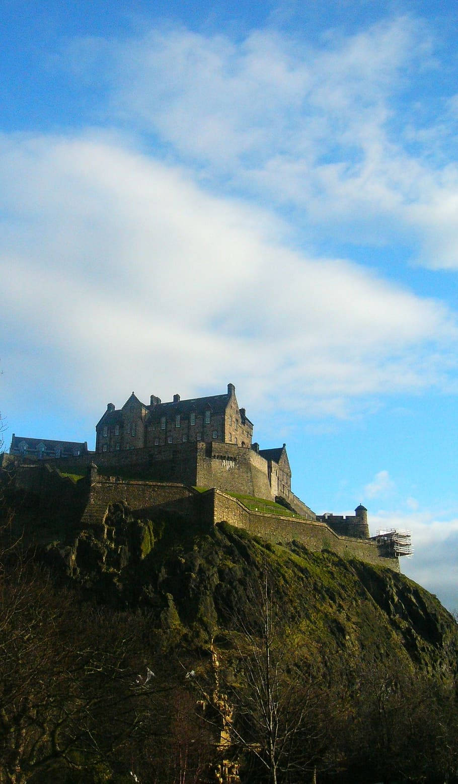 Edinburgh Castle Vertical Photo Background