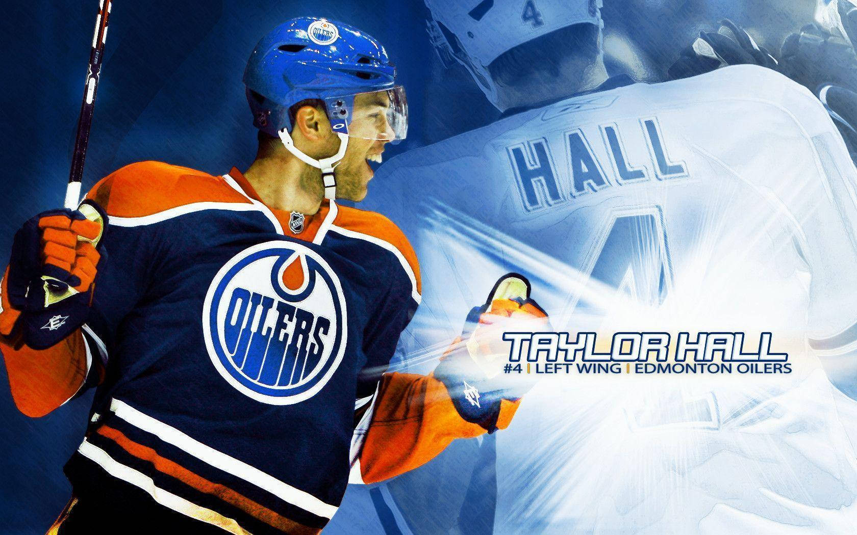 Edmonton Oilers 4 Hall Winger Background