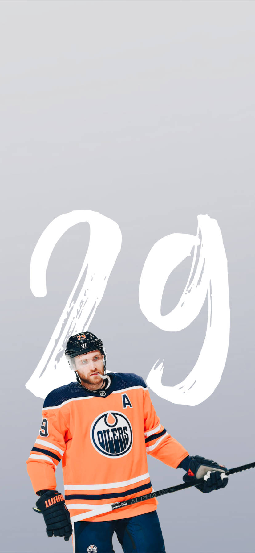 Edmonton Oilers Leon Draisaitl Lock Screen Background