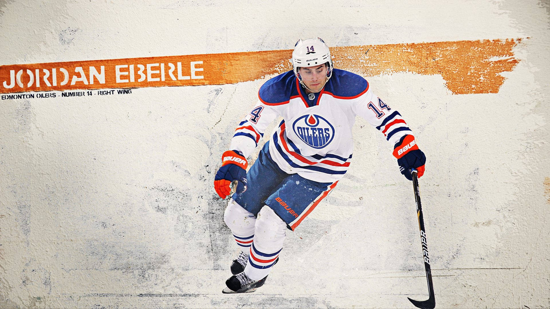 Edmonton Oilers Nhl Right Wing Eberle Background
