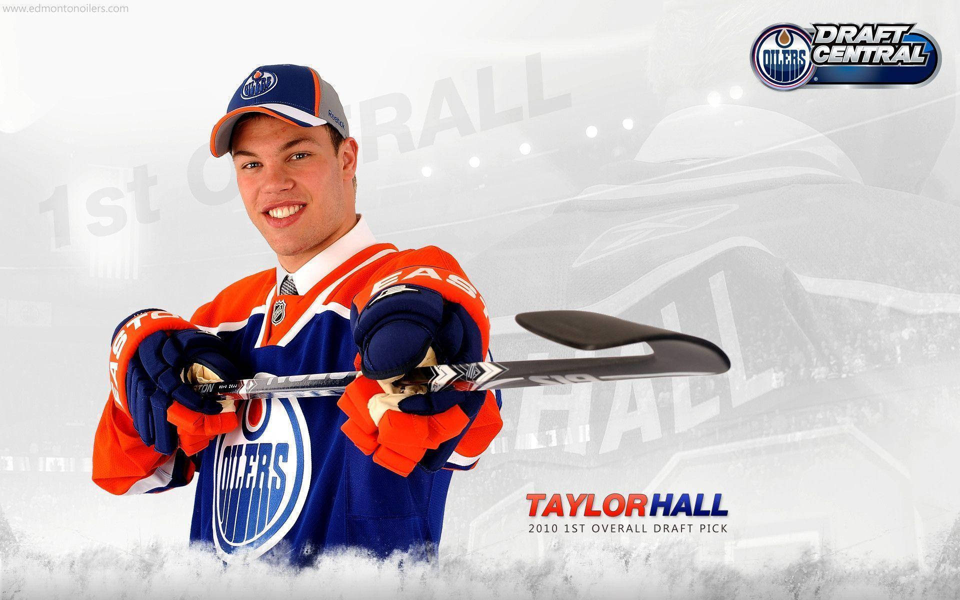 Edmonton Oilers No. 29 Taylor Hall Digital Art Background