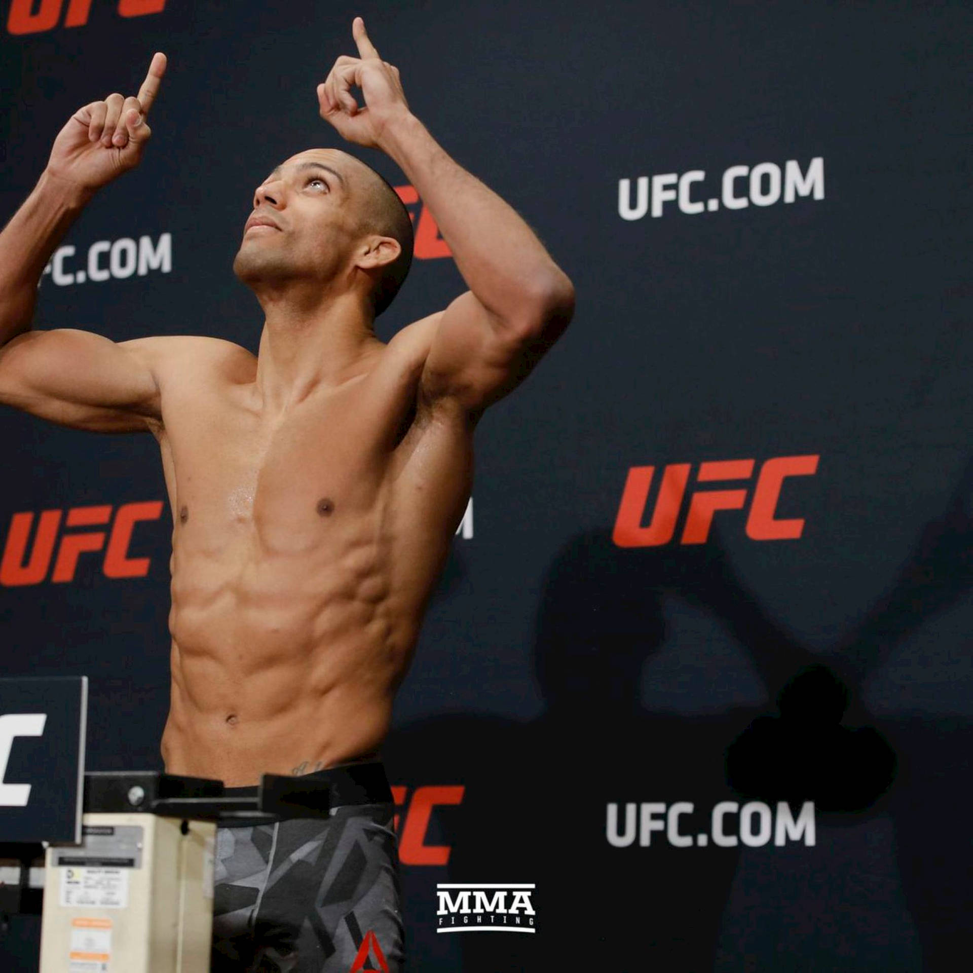 Edson Barboza Pointing Up Background