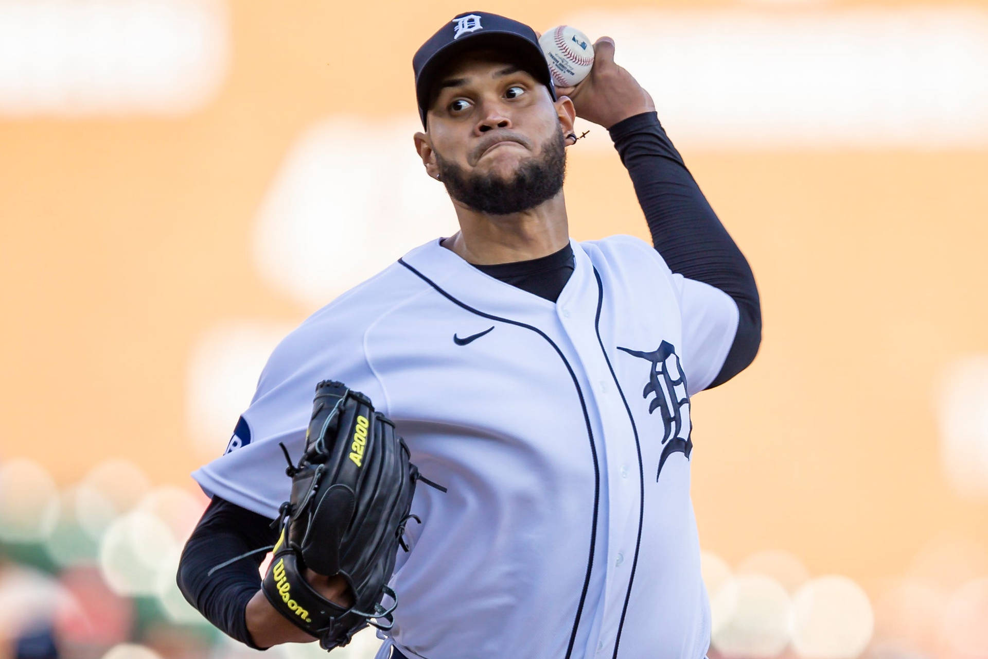 Eduardo Rodriguez Presses Lips Background