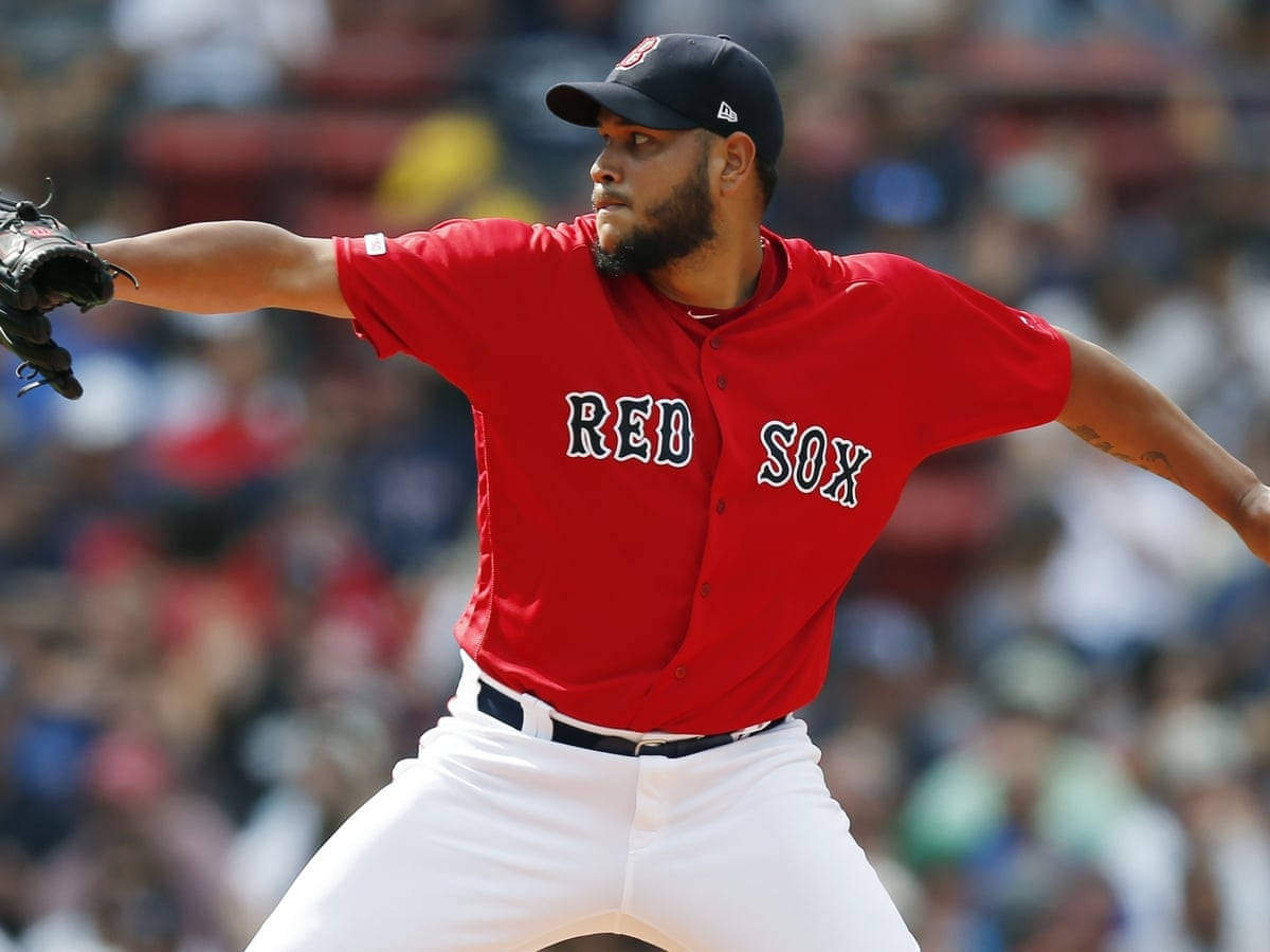 Eduardo Rodriguez Red Shirt Background