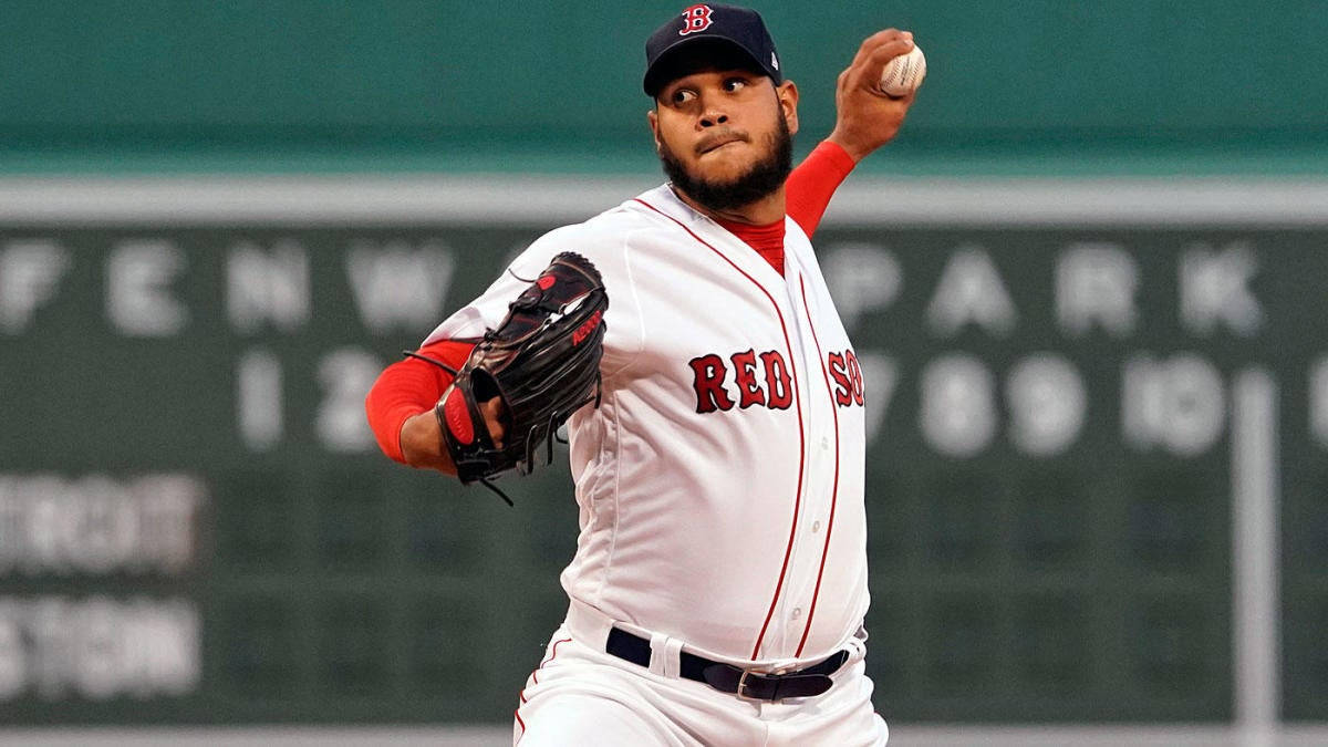 Eduardo Rodriguez Throws Baseball Ball Background