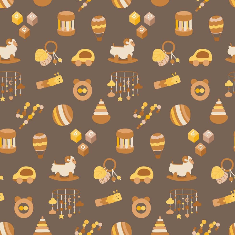 Educational Toys Pattern Background Background