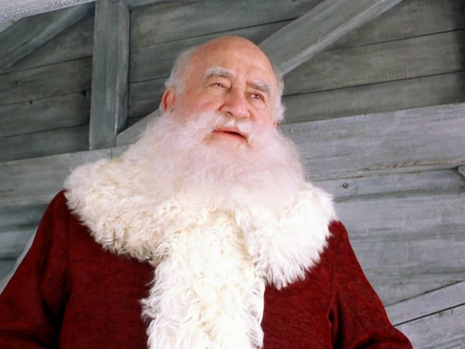 Edward Asner Christmas Santa Outfit Background