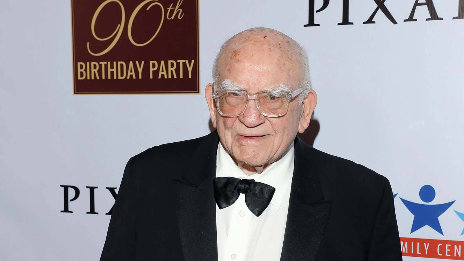 Edward Asner In Tuxedo At Event Background