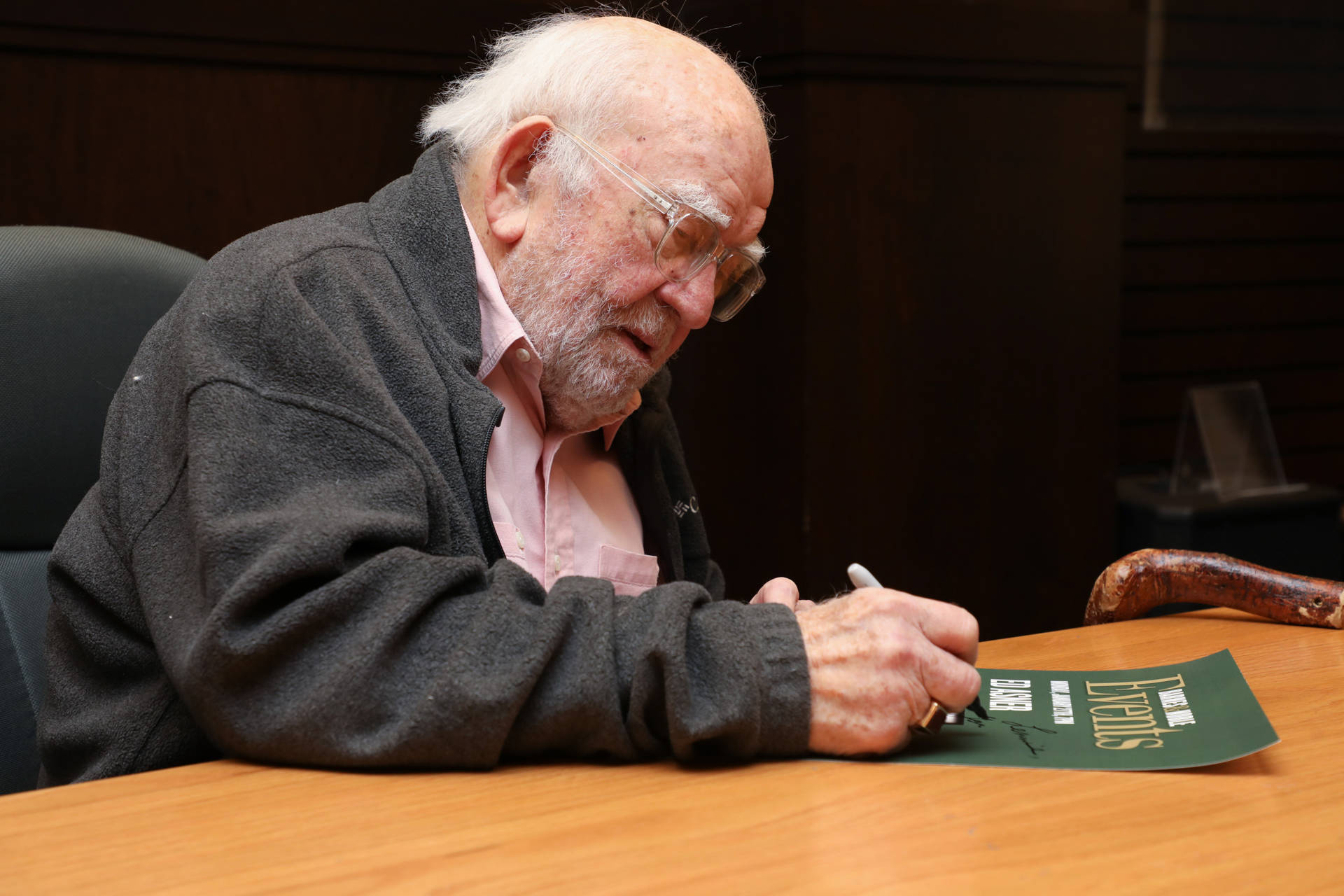 Edward Asner Signing Poster