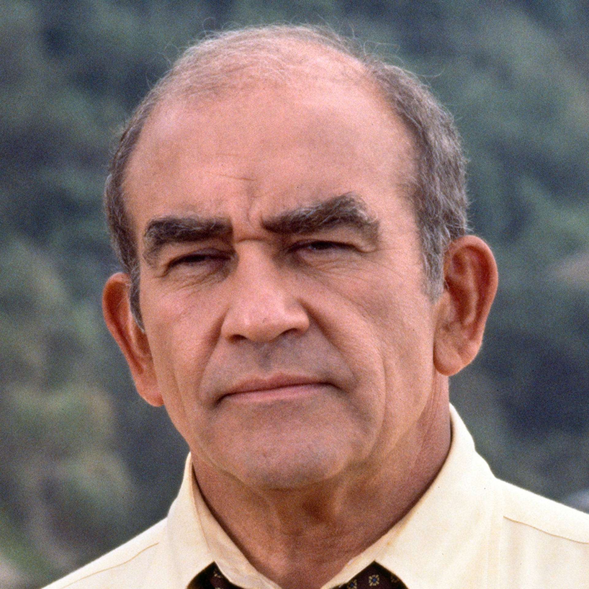 Edward Asner Yellow Shirt Portrait