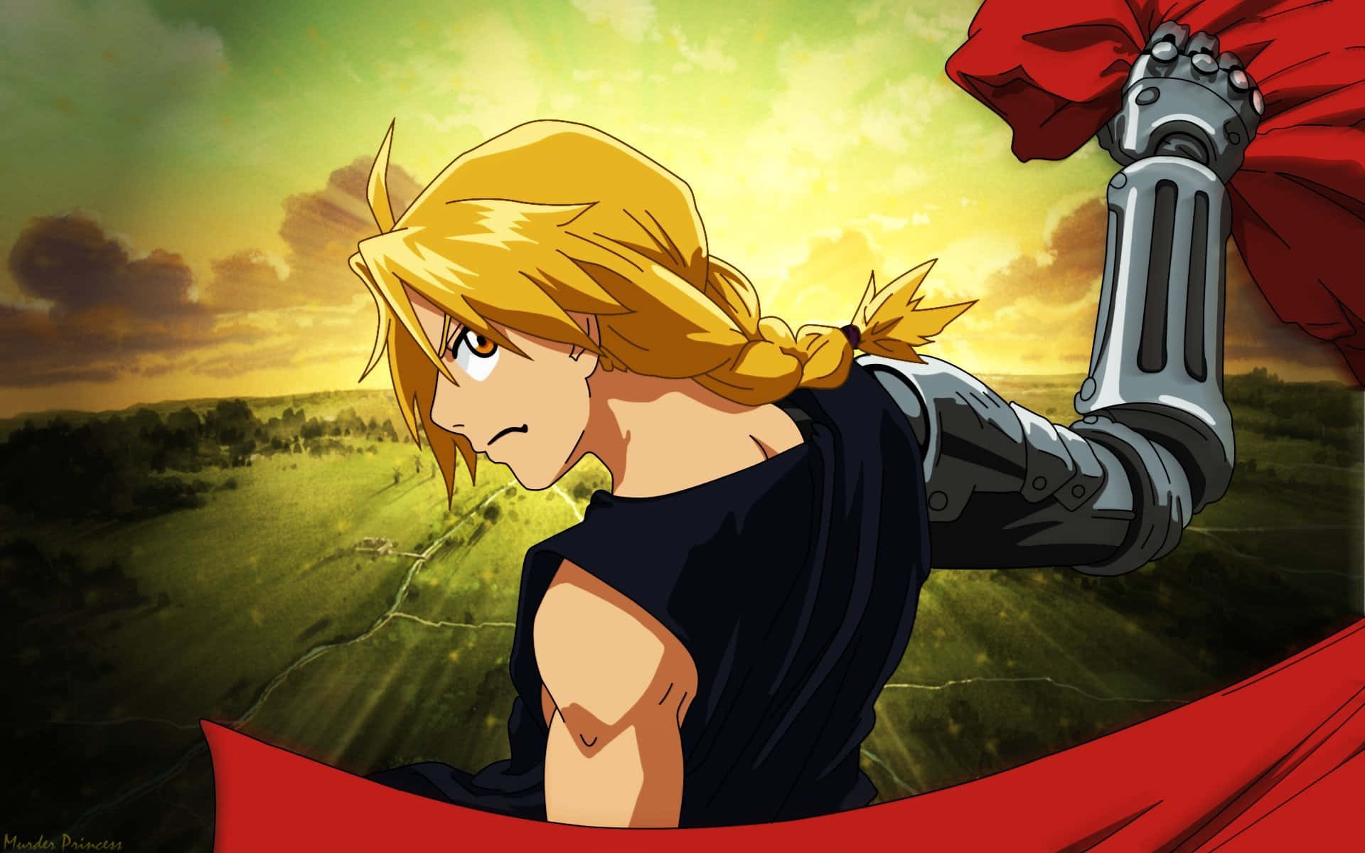 Edward Elric In Action Background