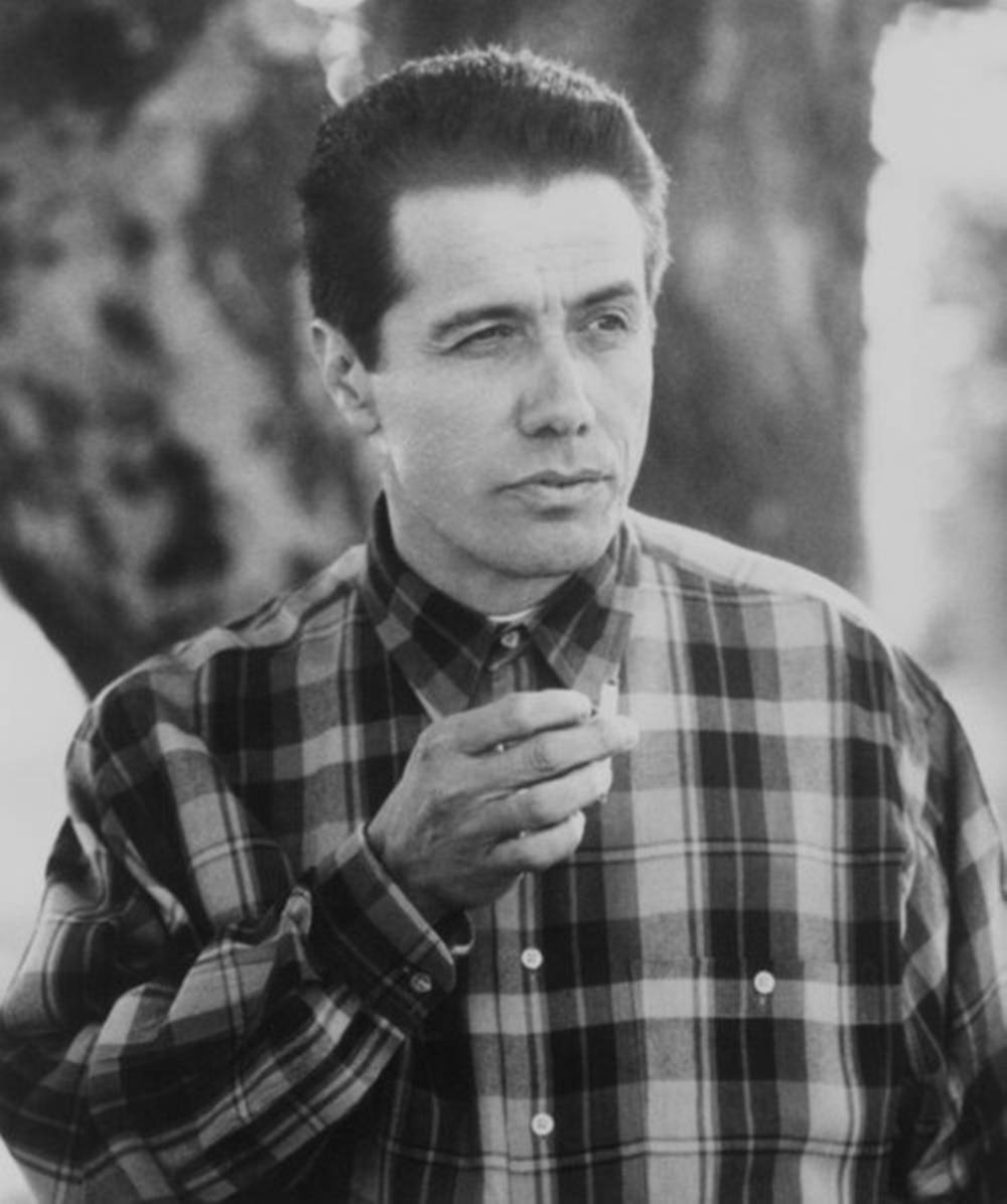 Edward James Olmos In Checkered Polo Background