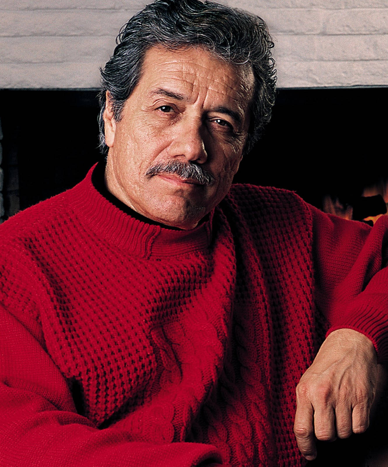 Edward James Olmos In Red