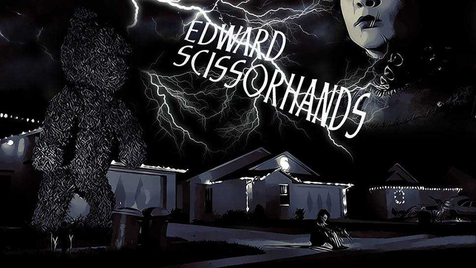 Edward Scissorhands Graphic Art Background