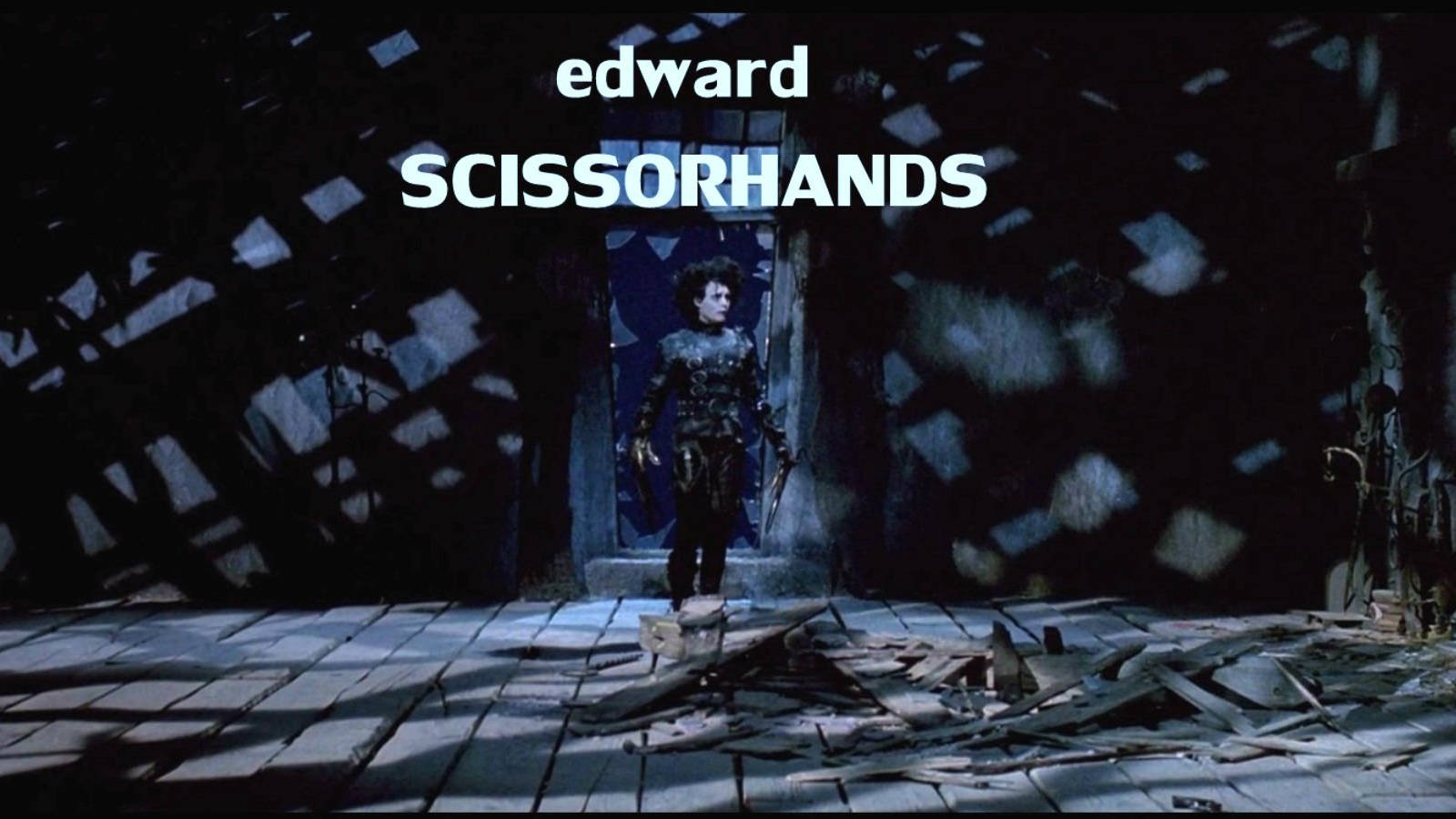 Edward Scissorhands In The Attic Background
