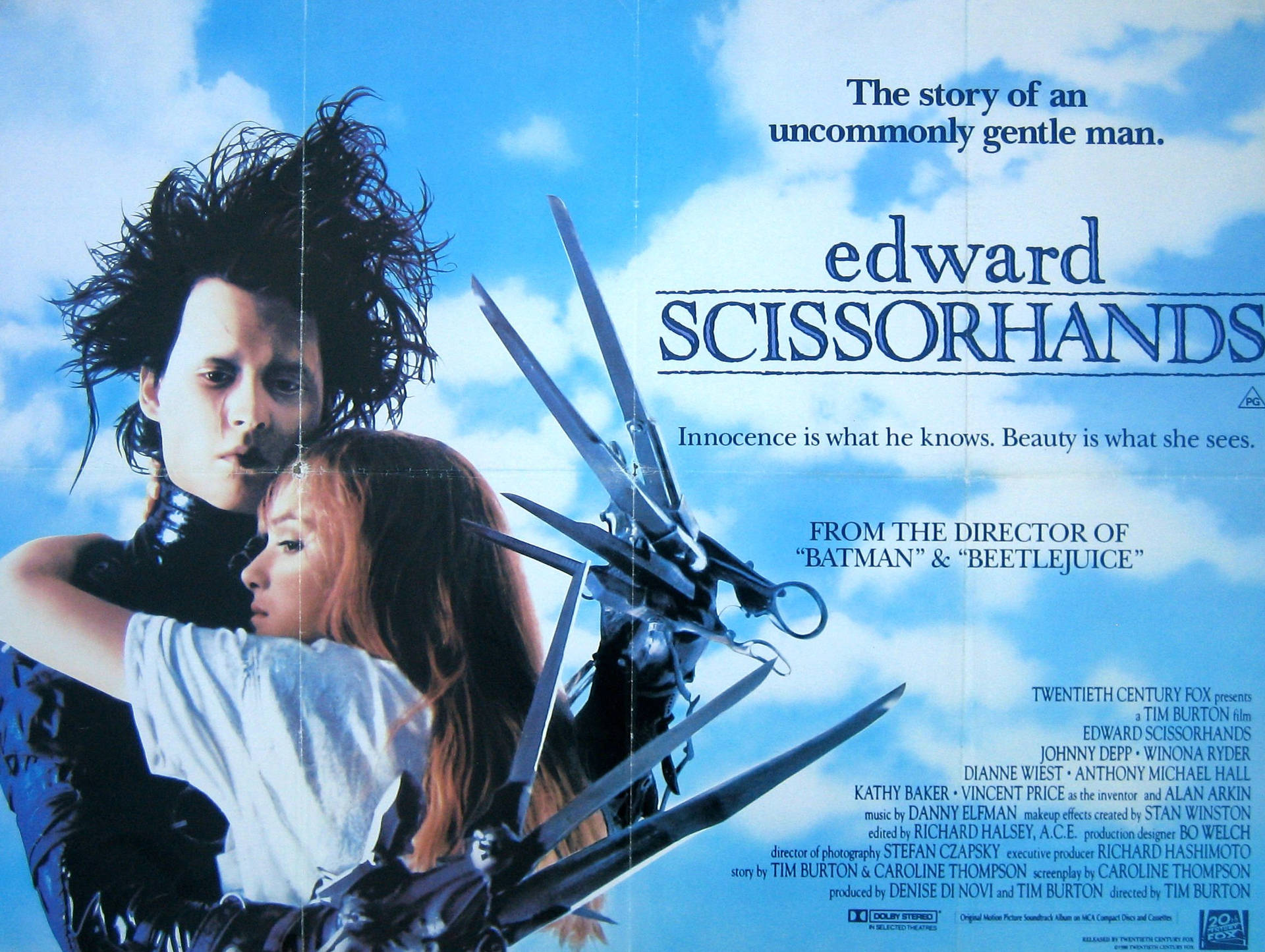 Edward Scissorhands Movie Poster Background