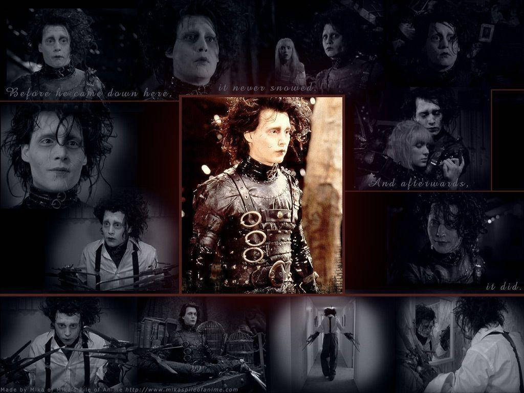 Edward Scissorhands Photo Collage Background