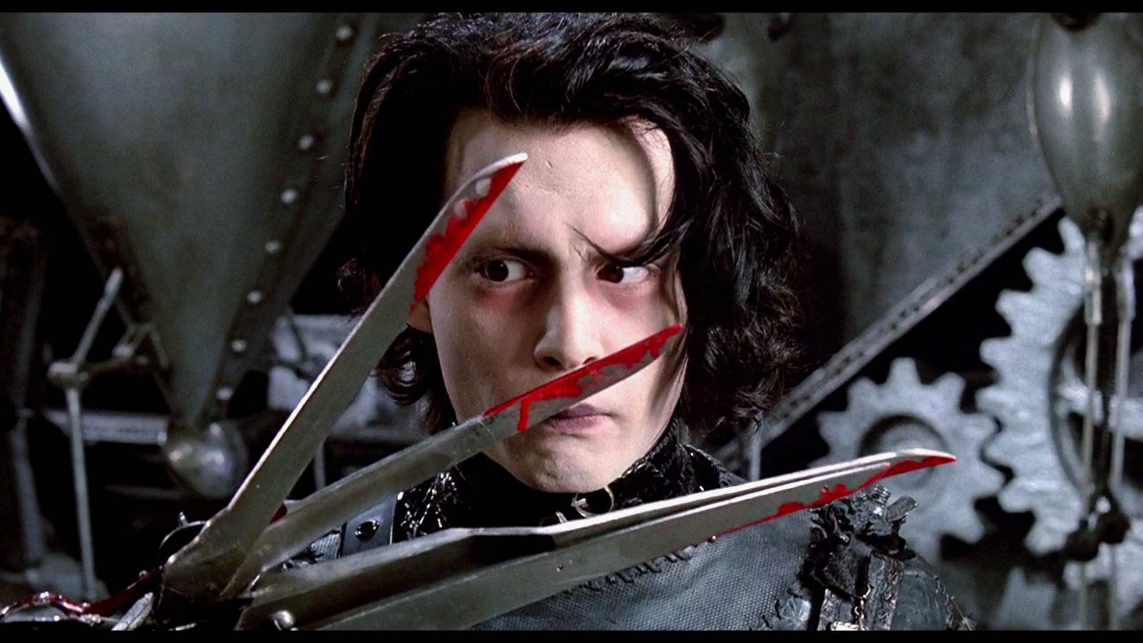 Edward With Bloodied Scissorhands Background