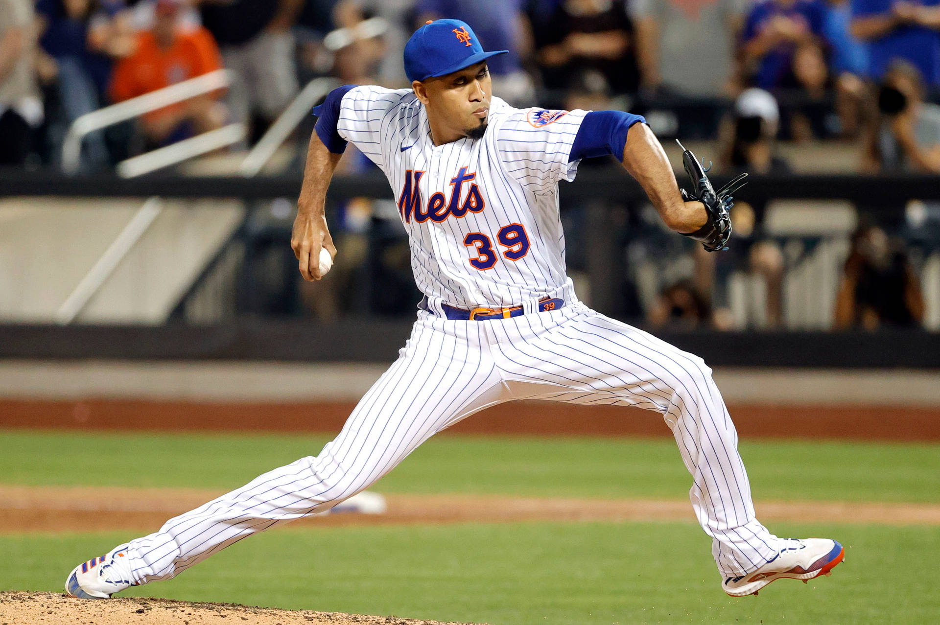 Edwin Diaz In Uniform As Pitcher