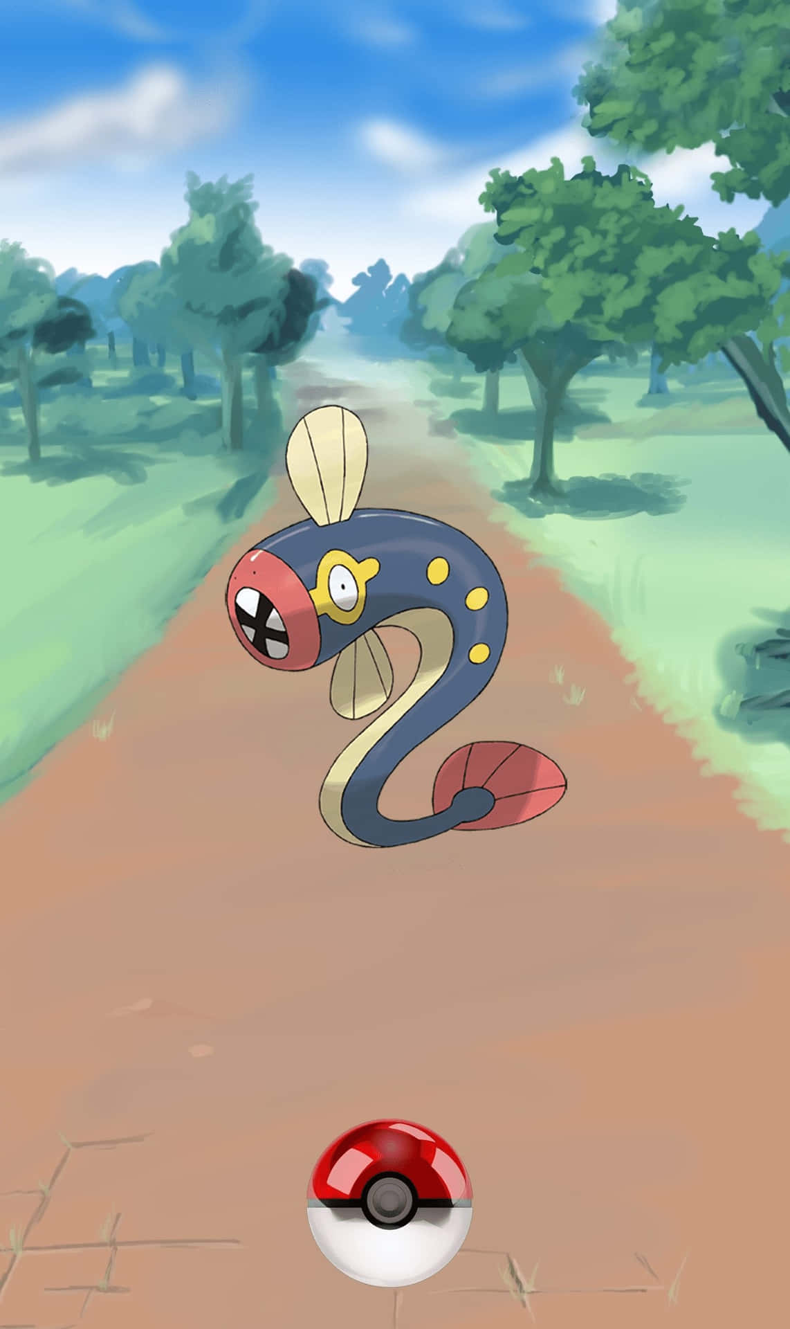 Eelektrik Poke Ball Background