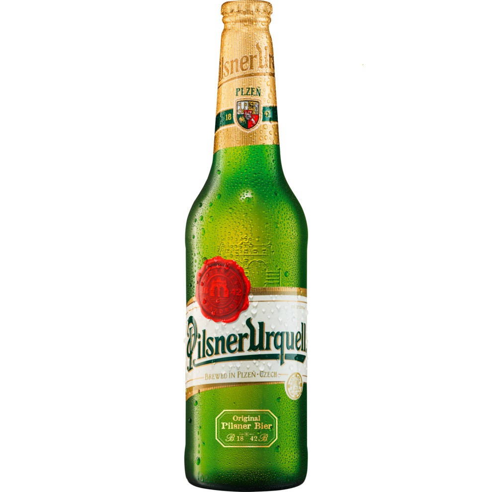 Eer Bottle Of Pilsner Urquell Background