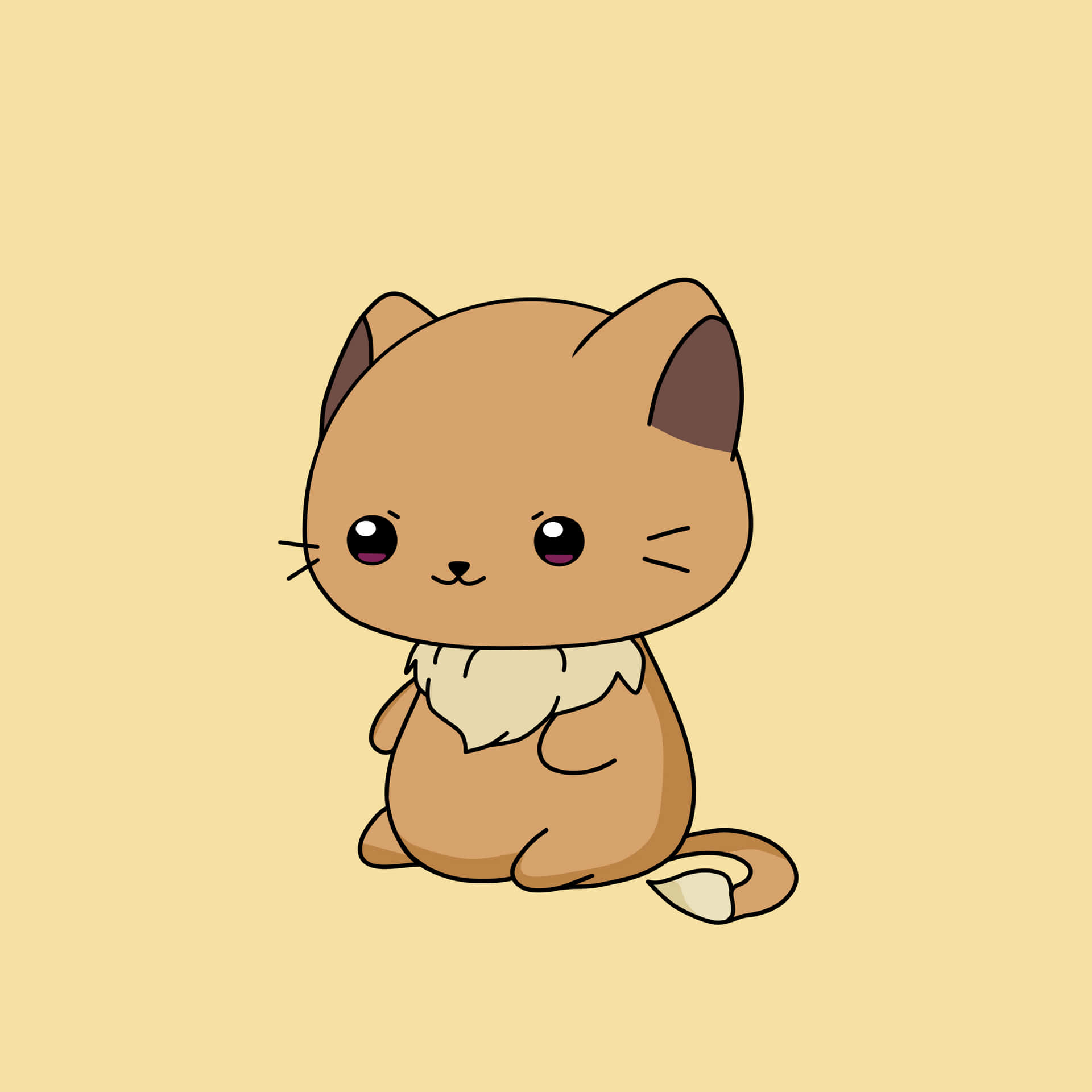 Eevee Cartoon Cute Cat Pfp Background